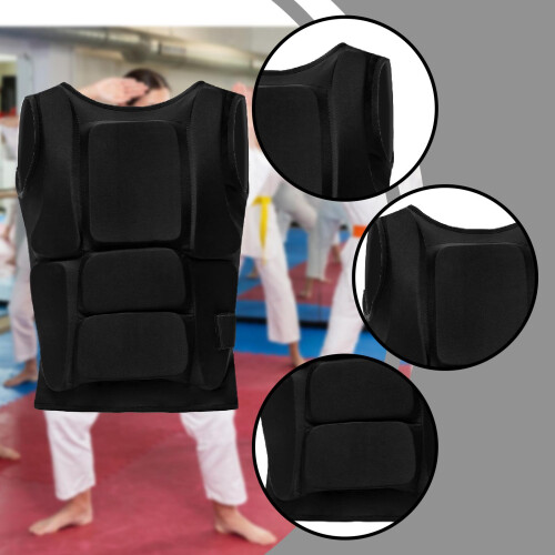 Karate Chest Guard Belly Protection Rib Shield for Sparring Grappling 2
