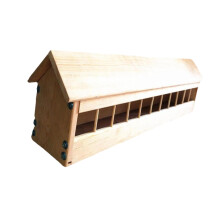 Pigeon Feeder Trough Less Waste Wood Bird Dispenser for Farm Pigeons P