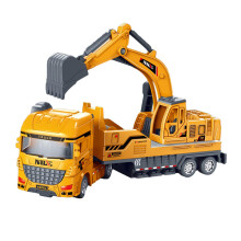 Kids Engineering Truck Portable Inertial Truck Car for Boy Kids Holida