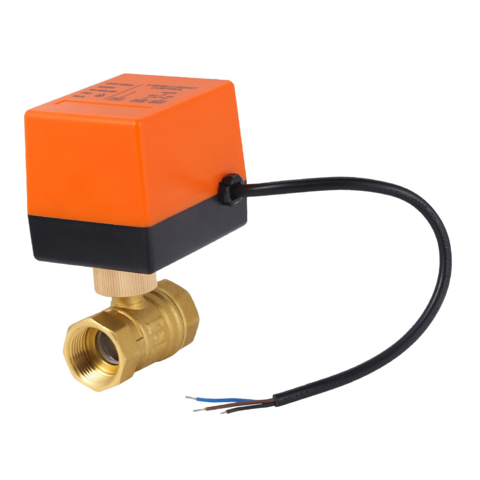 2 Way 3 Wire Brass Motorized Ball Valve Electrical Valve For Air Condi 6902695562839