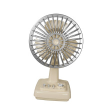 Small Desk Fan Retro Design Powerful 3 Speeds Portable for Dorm Kitche