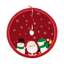 Christmas Tree Skirt Printed Xmas Tree Mat for Party Indoor Outdoor Ne