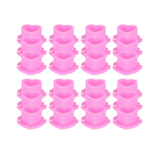 200Pcs Heart Shaped Ink Cups Disposable Container Pigment Caps for Per