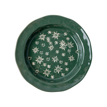 1PC Christmas Dinnerware Round Ceramic for Any Special Occasion Indoor