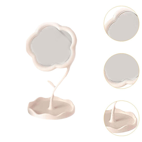 Makeup Mirror for Desk Adjustable Flexible Flower Shaped Vanity Mirror 2