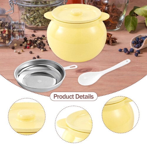 Frying Oil Storage Can Candy Baking Chili Oil Ceramic Bacon Grease Con 2