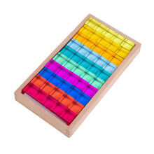 Acrylic Cubes Blocks Set Clear Stacking Game for Kids Birthday 3+ Year