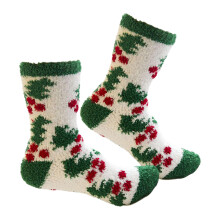 Christmas Fuzzy Socks Cute Soft Funny Sleeping Socks for Festive House