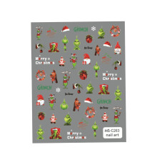 Christmas Nail Stickers Self Adhesive Holiday Nail Jewelry DIY Nail Su