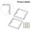 2 Pieces Single Socket Spacers Switche Accessory for Office Living Roo 2