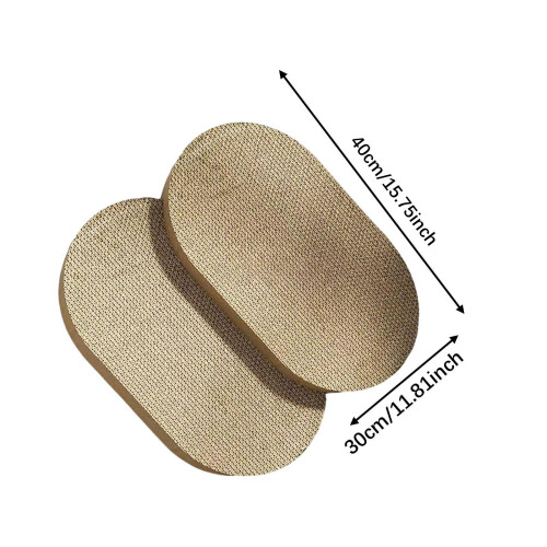 2 Pieces Cat Scratcher Refills Pet Supplies Protector Double Side Card 1