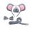 Mouse Ears Headband, Bowtieand Tail Accessories Set for Halloween Part 2
