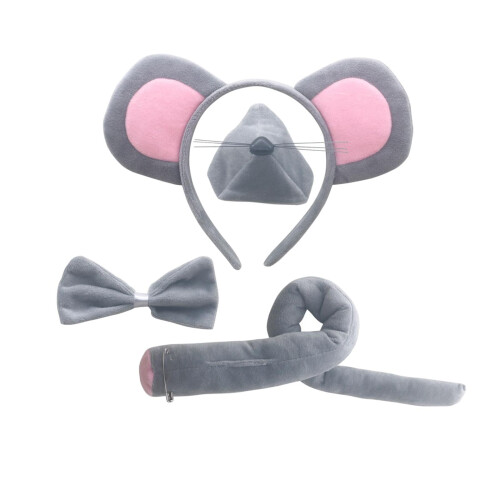 Mouse Ears Headband, Bowtieand Tail Accessories Set for Halloween Part 1