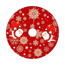 Christmas Tree Skirt Decorative Rustic Tree Rug for Living Room Indoor