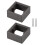 2 Pieces Socket Frame Plate Spacers Switche Accessory for Office Livin 2