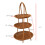 Fruit Basket Fruit Rack Decor Bread Food Storage for Kitchen Holiday D 2