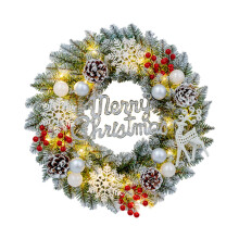 Christmas Wreath with Light Winter Wreath for Farmhouse Celebration Ne