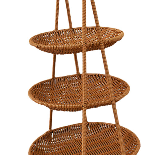 Fruit Basket Fruit Rack Decor Bread Food Storage for Kitchen Holiday D 2