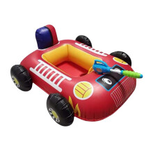 Cartoon Car Design Kids Pool Floats with Water Squirt for Backyard Sum