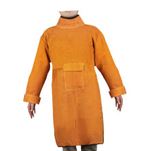 Welding Apron with Sleeve Weld Coat with Neck Cover Men Women Welding