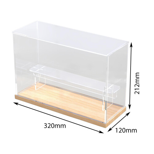 Acrylic Display Case Stand Assemble Box for Action Figures Statue Mode 1