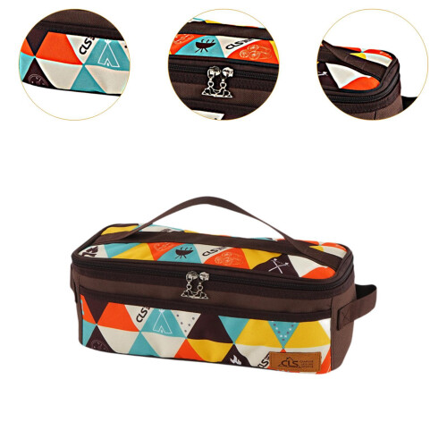 Camping Utensils Bag Travel BBQ Kitchen Fork Spoon Pantry Cookware Org 2