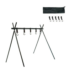 Camping Storage Shelf Black Folding Storage Shelf for Camping Outdoor