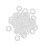 100Pcs Rack Drum Gaskets Durable Pp Gaskets for Commercial Screws Bolt 1