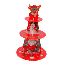Christmas Dessert Stand Portable Muffin Stand for Celebration Hallowee