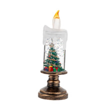 Christmas Snow Globe Candle Romantic Christmas Figurine Christmas Deco