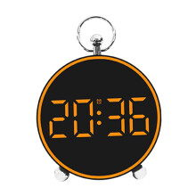 Digital Alarm Clock Modern with Ambient Light for Living Room Office B