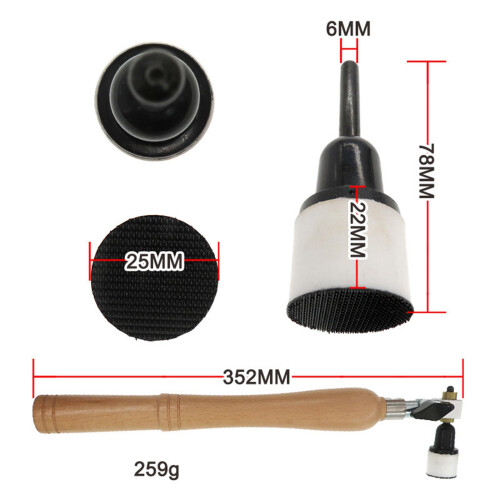 Bowl Sander Kit Loop Sander Surface Polishing Sanding Discs 50Pcs Sand 1
