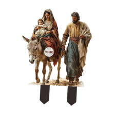 Nativity Decorative Garden Stake 2D Xmas for Indoor Outdoor Landscape