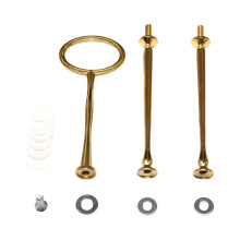 Cake Plate Stand Handle Hardware Rod for Daily Use Party Birthday gold