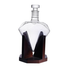 Elegant Diamond Whisky Decanter Bourbon Wine Bottle Home Decor Men Gif