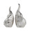 2x Elephant Figurine Cute Table Sculpture for Mantel Decorative Bathro 1