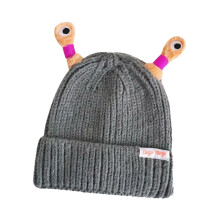 Glowing Little Monster Knit Hat Child Knitted Hat for Running Skating