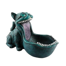 Cat Key Bowl for Entryway Table Large Mouth Sculpture for Housewarming