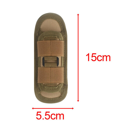 Flashlight Pouch 360 Degree Rotatable Carry Case for Outdoor Camping H 1