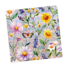 Rainbow Window Privacy Film Floral Pattern Window Decoration Decals fo