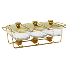 Food Warmers Trays 3 Grid Buffet Food Warmer Pot for Hotel Wedding 1.3