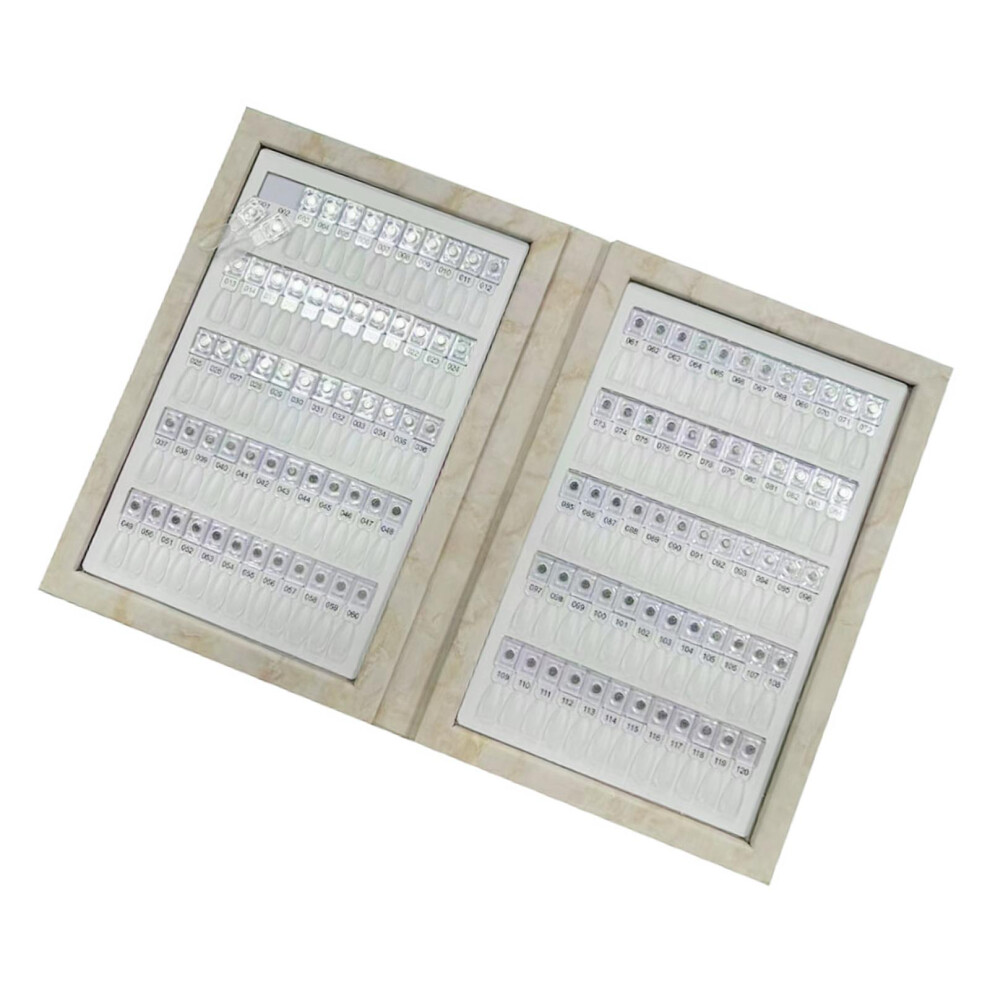 120 Nail Color Display Book Magnetic Nail Color Swatches Book for Nail