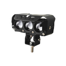 Motorcycle LED Spot Lights Three Lens Spotlight 27W Auxiliary Lamp Acc