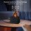 Flame Humidifier, Aroma Essential Oil Diffuser with Remote Control and Light, Black 5