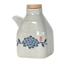 Large Oil Bottle Ceramic 300ml Oil and Vinegars Dispenser Soy Sauce Di