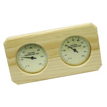 Sauna Hygrothermograph Indoor Household Office Wooden Thermometer Hygr