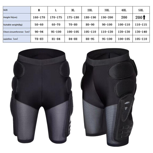 Protective Padded Shorts Hip Butt and Tailbone Protection for Skating 1