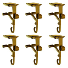 Sock Hooks Fireplace Sock and Garland Hooks Door Frame Garland Hooks 2-in-1 Double-Layer Fireplace Hooks