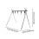 Camping Storage Shelf Black Folding Storage Shelf for Camping Outdoor 2