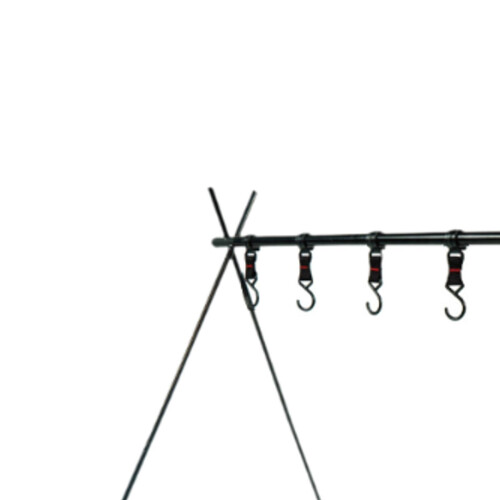 Camping Storage Shelf Black Folding Storage Shelf for Camping Outdoor 2
